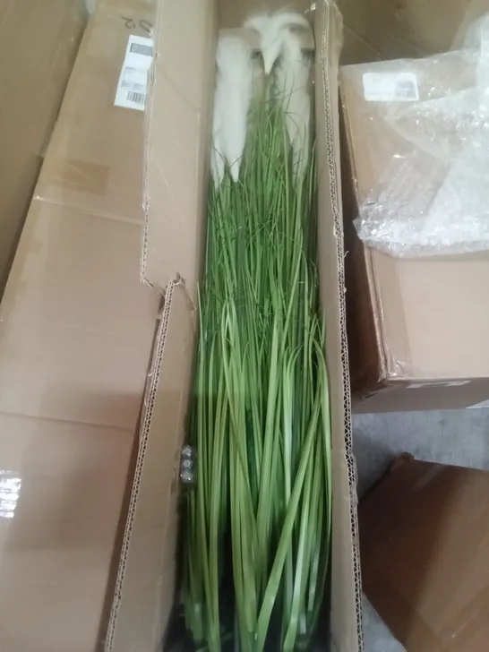 2 BOXED LED PAMPASS GRASS ARTIFICIAL PLANTS