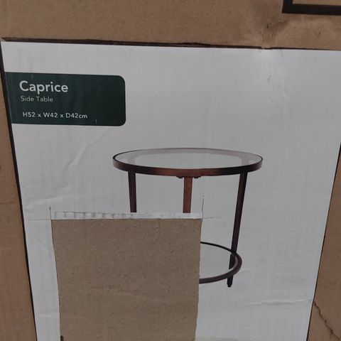 BOXED DESIGNER CAPRICE SIDE TABLE 
