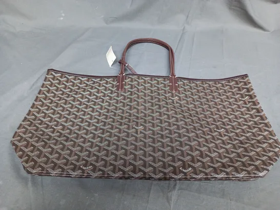 GOYARD PARIS BROWN LARGE HAND BAG