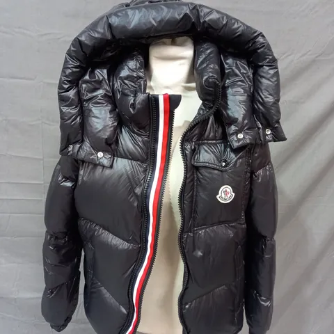 MONCLER SHINNY PADDED JACKET WITH HOOD - SIZE 1 