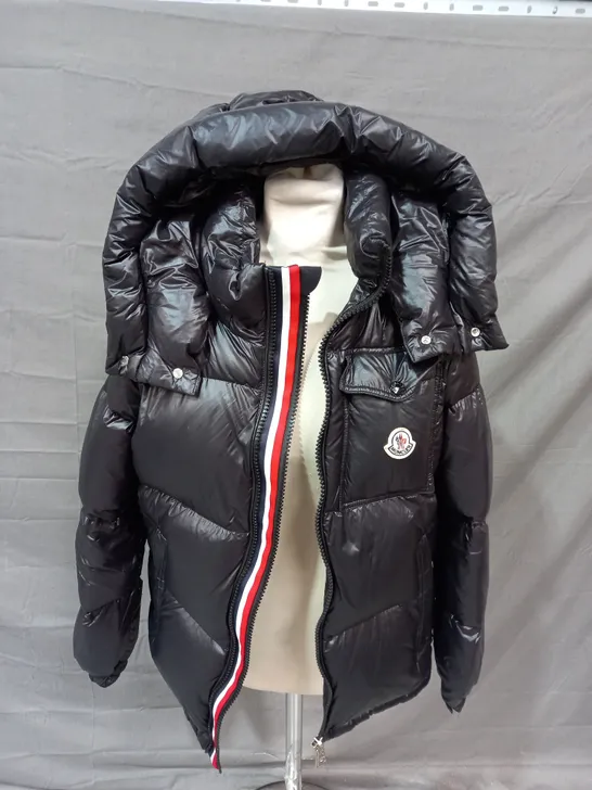 MONCLER SHINNY PADDED JACKET WITH HOOD - SIZE 1 