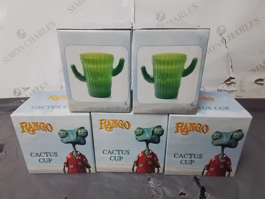 LOT OF 125 BRAND NEW BOXED RANGO CACTUS CUPS 