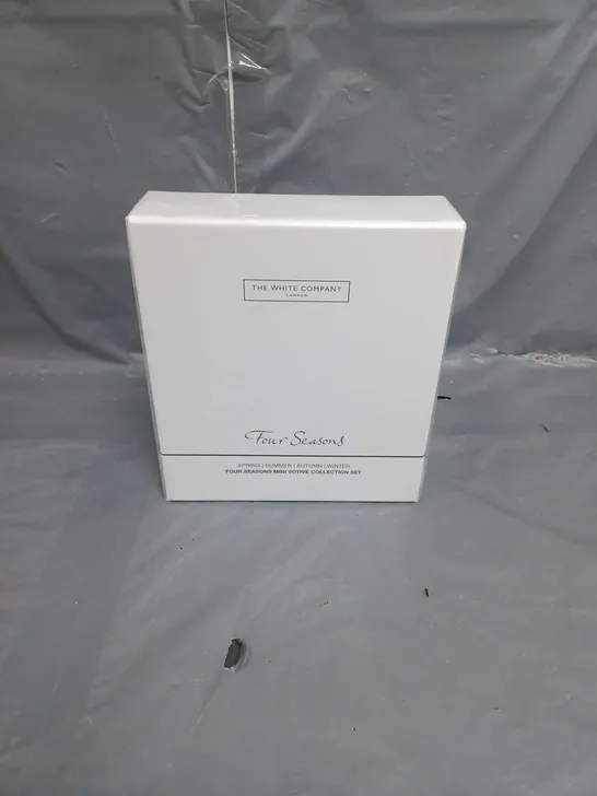 BOXED AND SEALED THE WHITE COMPANY LONDON FOUR SEASONS MINI VOTIVE COLLECTION SET