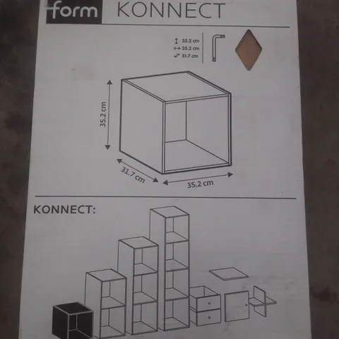 BOXED FORM KONNECT 1X1 CUBE NASH OAK