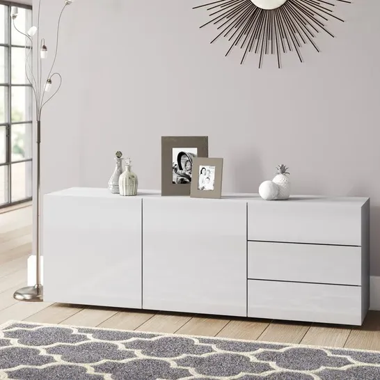 BOXED ITALIAN CADIZ 170CM SIDEBOARD WHITE (1 BOX)