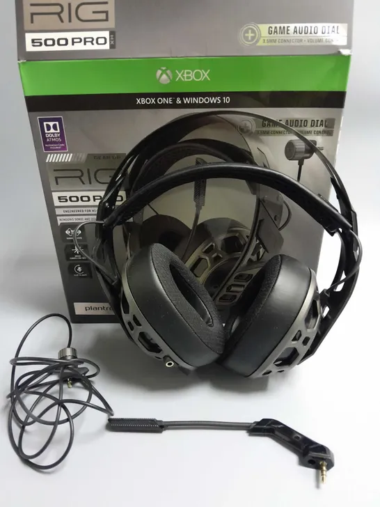 BOXED PLANTRONICS RIG 500 PRO HEADPHONES FOR XBOX & WINDOWS