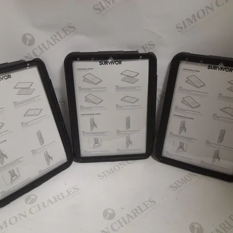 BOX OF 3 SURVIVOR IPAD PROTECTIVE CASES 