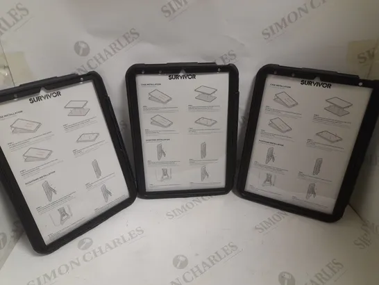 BOX OF 3 SURVIVOR IPAD PROTECTIVE CASES 