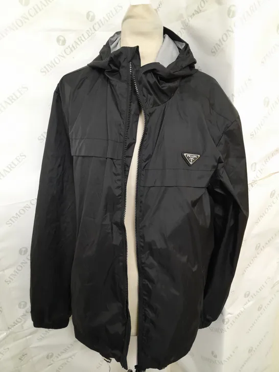 PRADA THIN BLACK RAIN COAT - SIZE UNSPECIFIED 