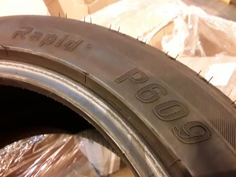 SET OF 4 RAPID P609 PART WORN M&S TYRES 255/45ZR18 103W XL (CAGE NOT INCLUDED)