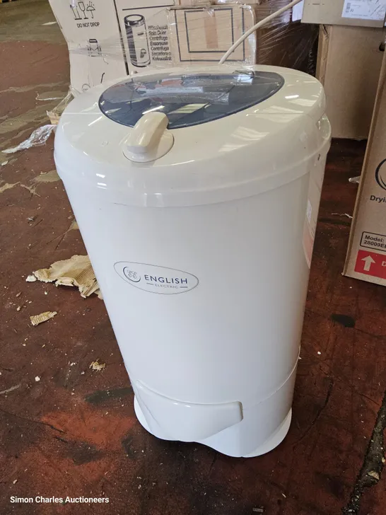 BOXED ENGLISH ELECTRIC SPIN DRYER WHITE Model 28009EEPW