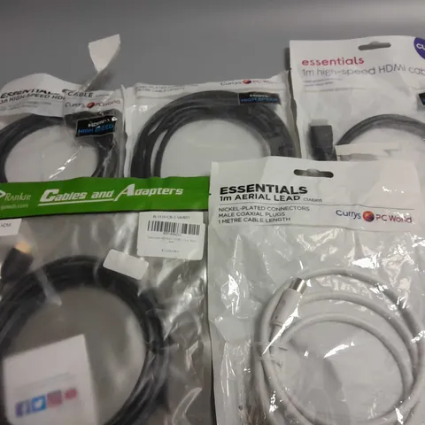 LOT OF 5 CABLES TO INCLUDE 4X HDMI AND COAXIAL