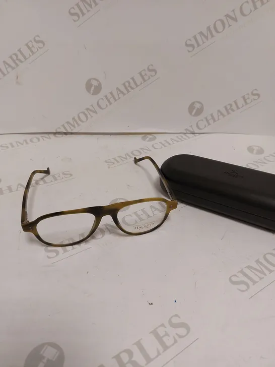 HACKET BESPOKE HEB203 OLIVE HORN MENS EYEGLASSES 