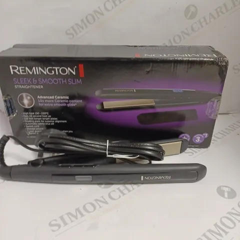 BOXED REMINGTON SLEEK & SMOOTH SLIM STRAIGHTENER 