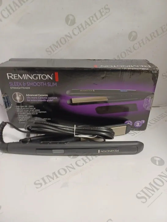 BOXED REMINGTON SLEEK & SMOOTH SLIM STRAIGHTENER 