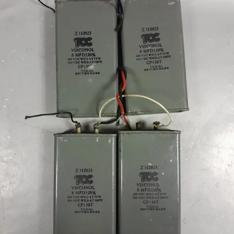 4 X TCC Z112825 VISCONOL CAPACITORS - COLLECTION ONLY 