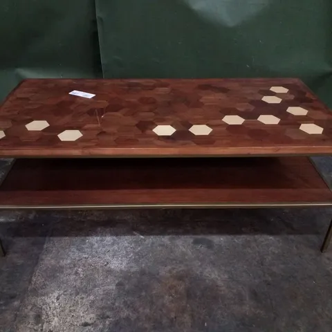 HONEYCOMB DESIGN COFFEE TABLE 120×60CM