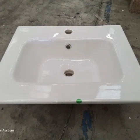 BOXED CANELLI CERAMIC SINGKE TAP VANITY BASIN WHITE 500 × 400mm