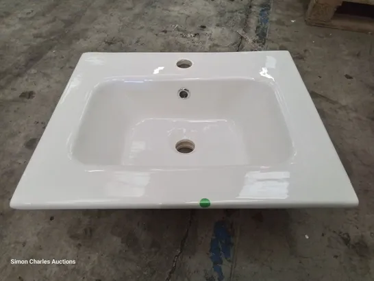 BOXED CANELLI CERAMIC SINGKE TAP VANITY BASIN WHITE 500 × 400mm