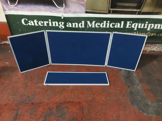 PORTABLE 3 PANEL DISPLAY BOARD WITH CARRY BAG AND EXTRA PIECE 