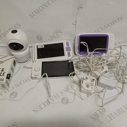 LOT TO CONTAIN 5 X ASSORTED TECH PRODUCTS, INCLUDES CHARGING CABLE, BABY MONITORING CAMERA & MONITORS 