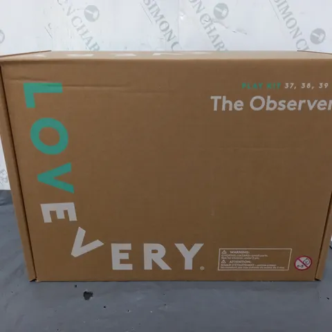 BOXED AND SEALED LOVEVERY PLAYKIT (37, 38, 39 M) THE OBSERVER