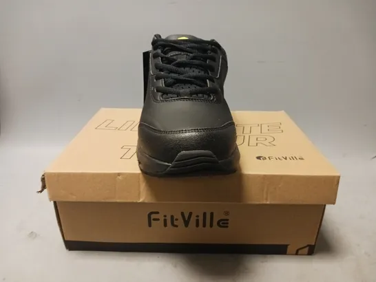 BOXED PAIR OF FITVILLE SHOES IN BLACK UK SIZE 8.5