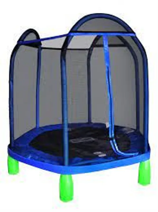 SPORTSPOWER 7FT MY FIRST TRAMPOLINE WITH SAFETY NET ENCLOSURE 