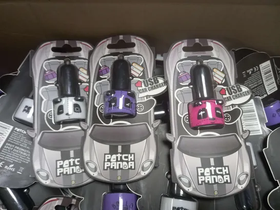 LARGE QUANTITY OF PATCH PANDA USB CAR CHARGER - APPROXIMATELY  228