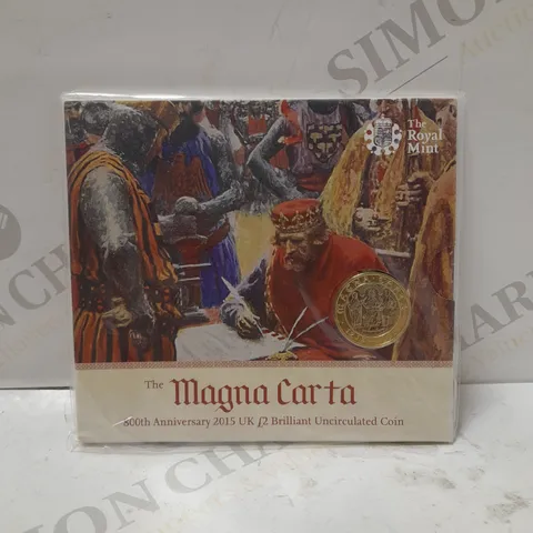 THE ROYAL MINT MAGNA CARTA 800TH ANNIVERSARY BRILLIANT UNCIRCULATED BU TWO POUND COIN 2015