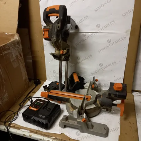 EVOLUTION POWER TOOLS R185SMS-LI CORDLESS SLIDING MITRE SAW