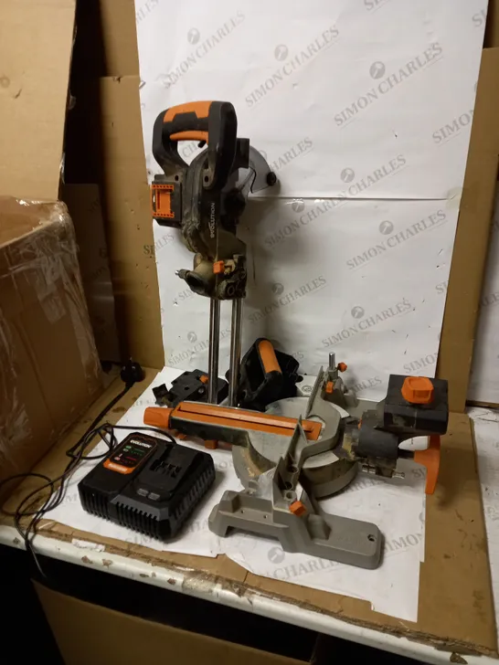 EVOLUTION POWER TOOLS R185SMS-LI CORDLESS SLIDING MITRE SAW