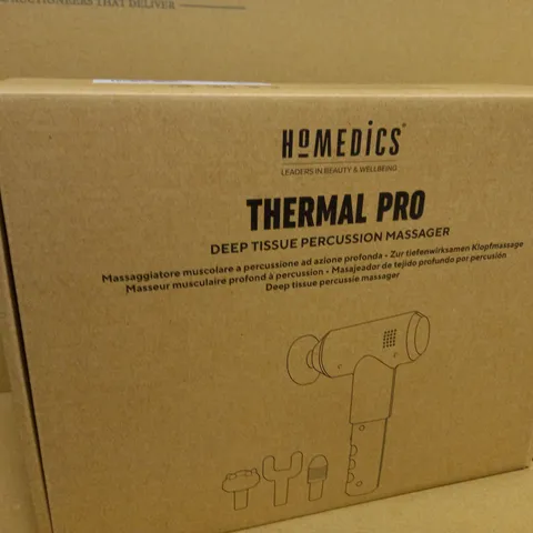 BOXED HOMEDICS THERMAL PRO DEEP TISSUE PERCUSSION MASSAGER PGM-300TQVI-EU