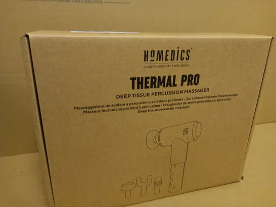 BOXED HOMEDICS THERMAL PRO DEEP TISSUE PERCUSSION MASSAGER PGM-300TQVI-EU