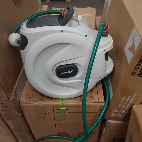 BOXED COSTWAY RETRACTABLE GARDEN HOSE REEL 