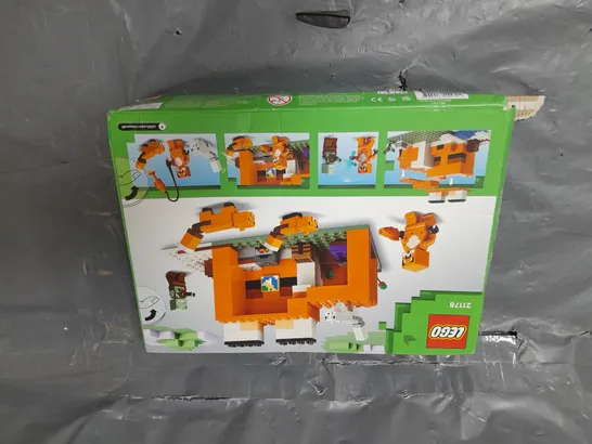 BOXED LEGO MINECRAFT 21178 THE FOX LODGE RRP £17.99