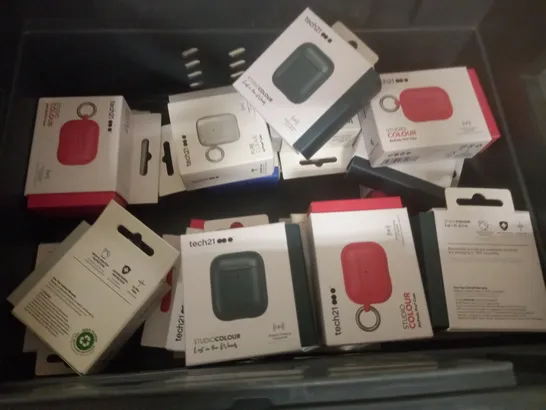 LOT OF APPROXIMATELY 28 BRAND NEW TECH21 STUDIO COLOUR AIRPOD AND AIRPOD PRO CASES - VARIOUS COLOURS