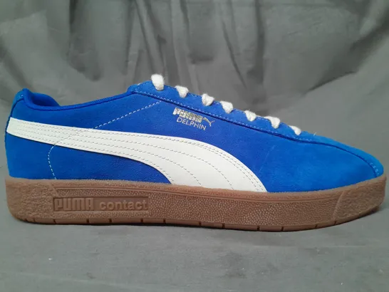 BOXED PAIR OF PUMA DOLPHIN SHOES IN ROYAL SAPPHIRE UK SIZE 7