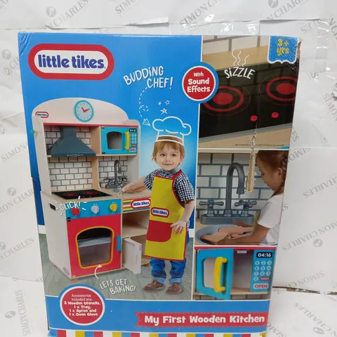 BOXED LITTLE TIKES MY FIRST WOODEN KITCHEN 