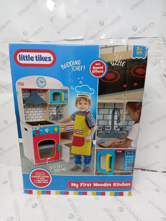 BOXED LITTLE TIKES MY FIRST WOODEN KITCHEN  RRP £89.99