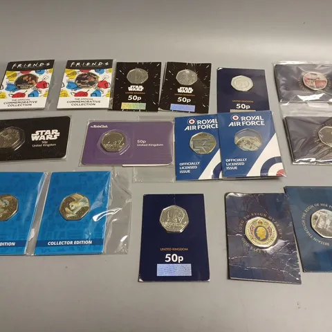 APPROXIMATELY 20 ASSORTED COLLECTIBLE COINS IN VARIOUS DESIGNS 