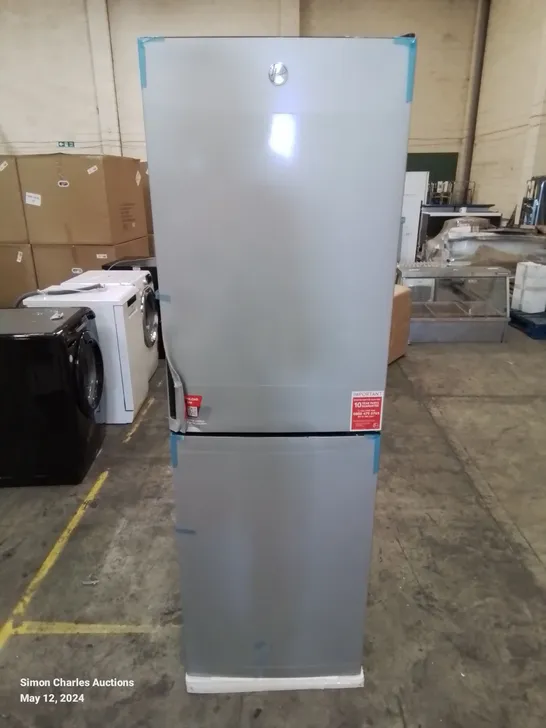 BOXED HOOVER FREESTANDING REFRIGERATOR 55CM WIDE 172CM HIGH IN SILVER