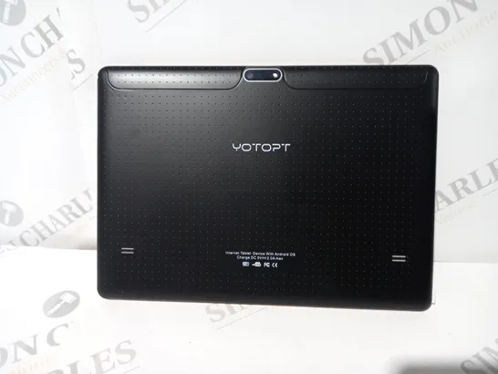 BOXED YOTOPT ANDROID OS TABLET IN BLACK & ROSE GOLD