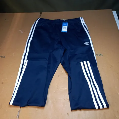 ADIDAS SLIM FIT TAPERED LEG FULL LENGTH STYLE TRACKSUIT PANTS - NAVY, MEDIUM