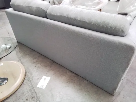 DESIGNER THREE SEATER SOFA GREY FABRIC O