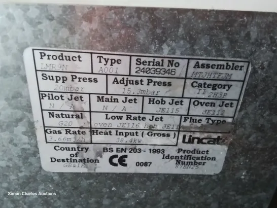 LINCAT 6 BURNER GAS RANGE Model LMR9N