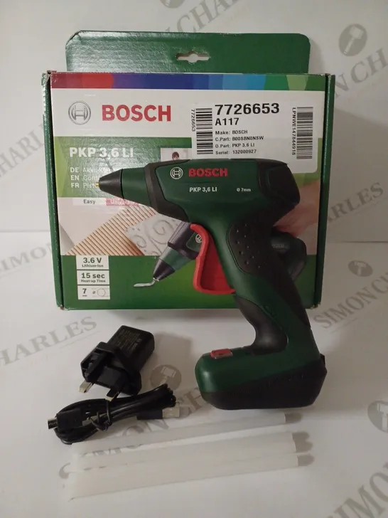 BOSCH CORDLESS GLUE GUN PKP