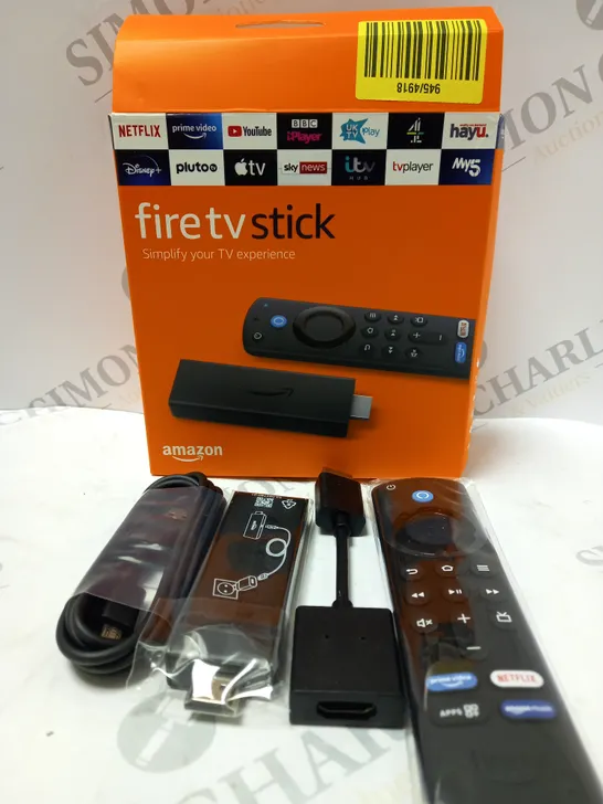 BOXED AMAZON FIRE TV STICK WITH ALEXA VOICE REMOTE