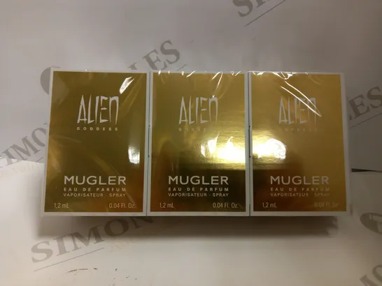 LOT OF APPROX 120 X 1.2ML MUGLER ALIEN GODDESS EAU DE PARFUM