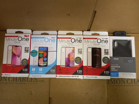 LOT OF APPROXIMATELY 40 ASSORTED PHONE CASES FOR VARIOUS MODELS TO INCLUDE IPHONE X, SAMSUNG GALAXY S20 FR, GOOGLE PIXEL 4A ETC